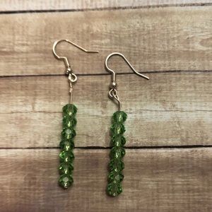 Green earrings